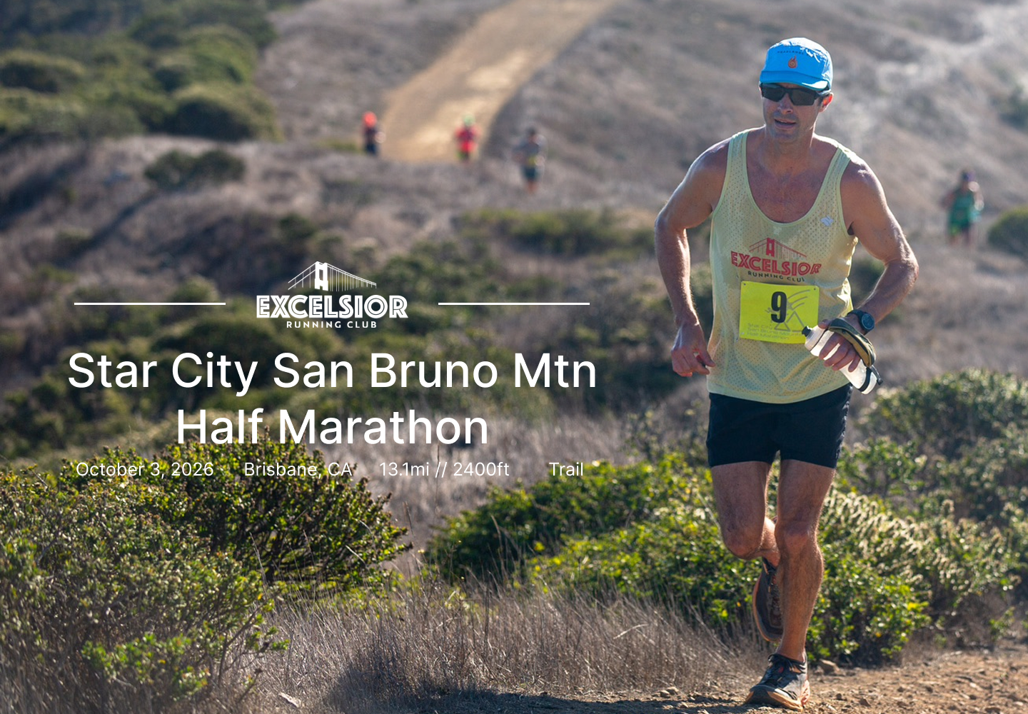 The event Star City San Bruno Mountain Half Marathon 2026 is happening October  3, 2026